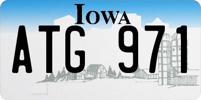 IA license plate ATG971