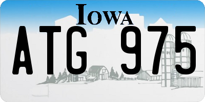 IA license plate ATG975