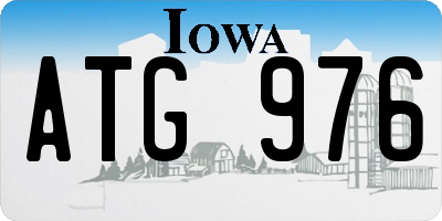 IA license plate ATG976