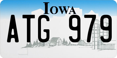 IA license plate ATG979