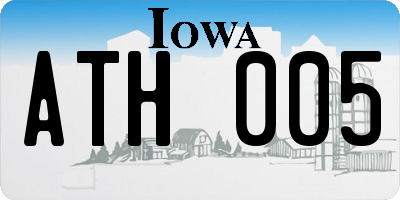 IA license plate ATH005