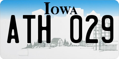 IA license plate ATH029