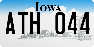 IA license plate ATH044