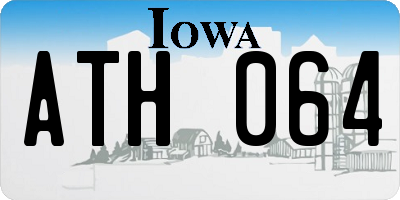 IA license plate ATH064