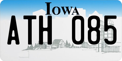 IA license plate ATH085