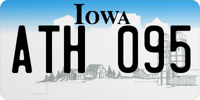 IA license plate ATH095