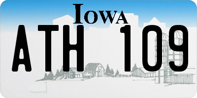IA license plate ATH109