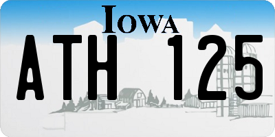 IA license plate ATH125