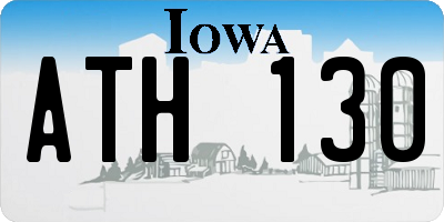 IA license plate ATH130