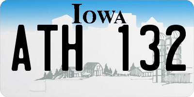 IA license plate ATH132