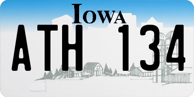 IA license plate ATH134