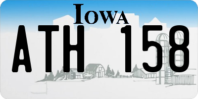IA license plate ATH158