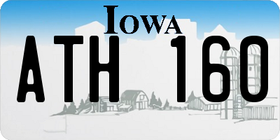 IA license plate ATH160