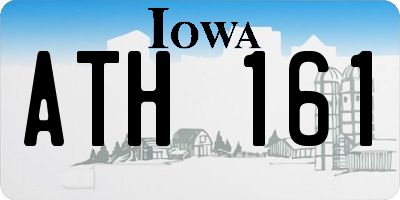 IA license plate ATH161