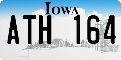 IA license plate ATH164