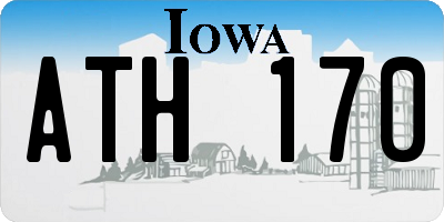 IA license plate ATH170