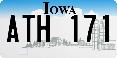 IA license plate ATH171