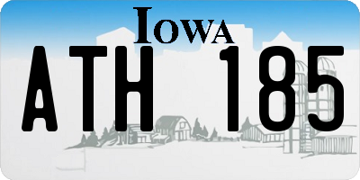 IA license plate ATH185