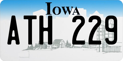 IA license plate ATH229