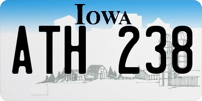 IA license plate ATH238