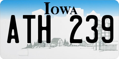 IA license plate ATH239