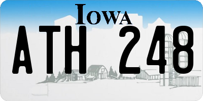 IA license plate ATH248