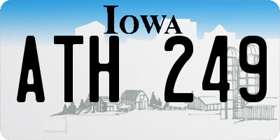 IA license plate ATH249