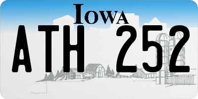 IA license plate ATH252