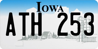 IA license plate ATH253