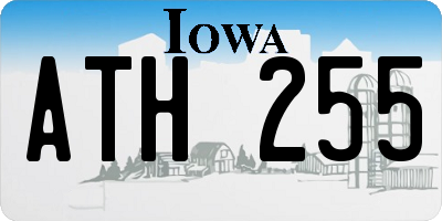 IA license plate ATH255
