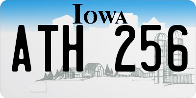 IA license plate ATH256