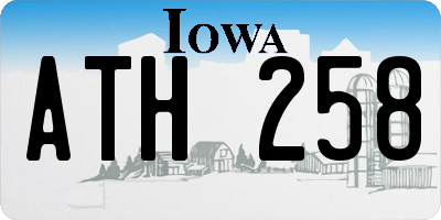 IA license plate ATH258