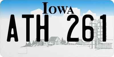 IA license plate ATH261