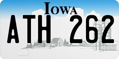 IA license plate ATH262