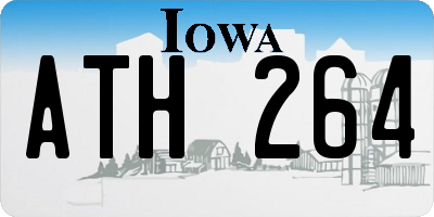 IA license plate ATH264