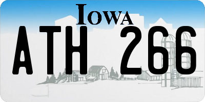 IA license plate ATH266
