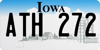 IA license plate ATH272