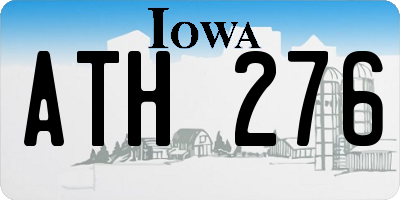 IA license plate ATH276