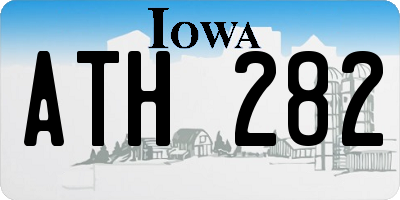 IA license plate ATH282