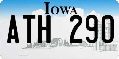 IA license plate ATH290