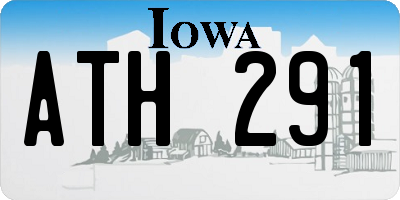 IA license plate ATH291