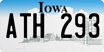 IA license plate ATH293