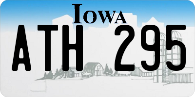 IA license plate ATH295