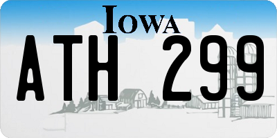 IA license plate ATH299