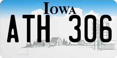 IA license plate ATH306
