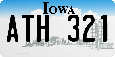 IA license plate ATH321