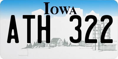 IA license plate ATH322