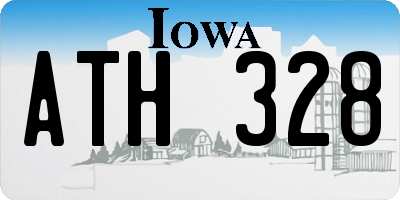 IA license plate ATH328