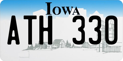 IA license plate ATH330