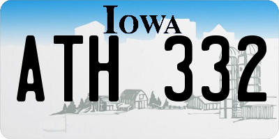 IA license plate ATH332